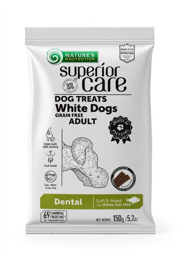 Nature's Protection Dog Dental Sticks White Fish Formula-2