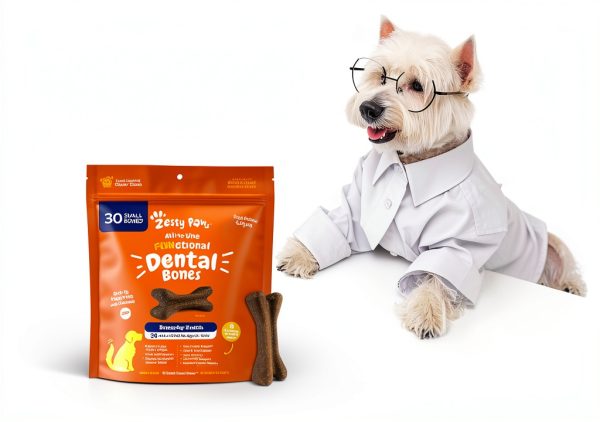 Zesty Paws Dental Bones for Dogs Teeth Cleaning Fresh Breath-5