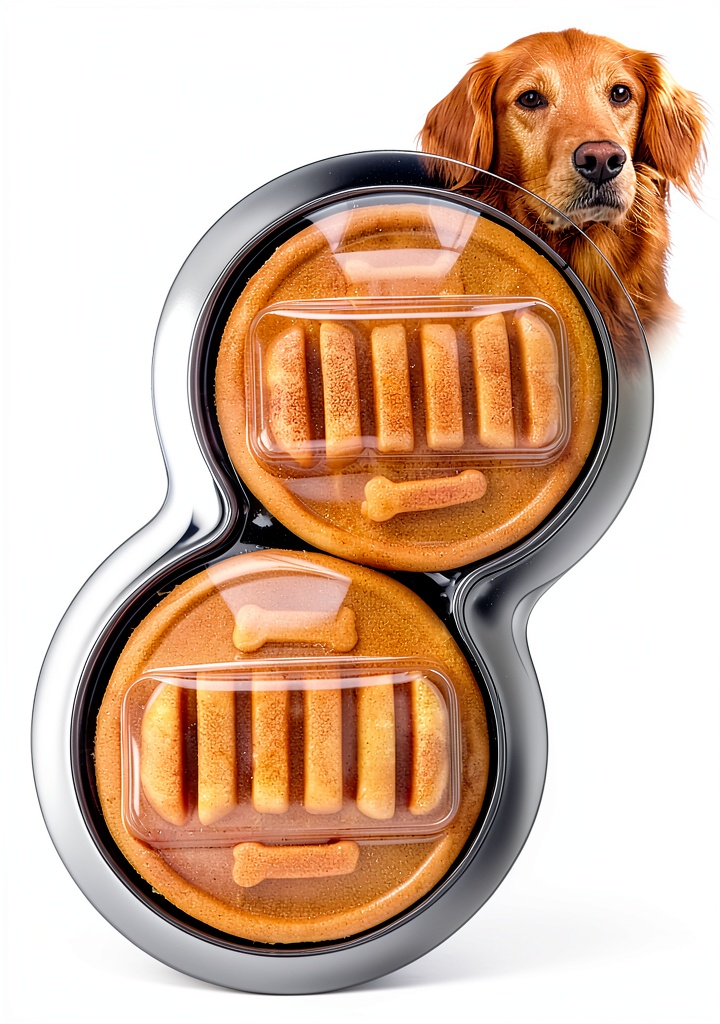 Starmark Everlasting Dental Chews Bacon Dog Treats lying next to a small terrier’s water bowl