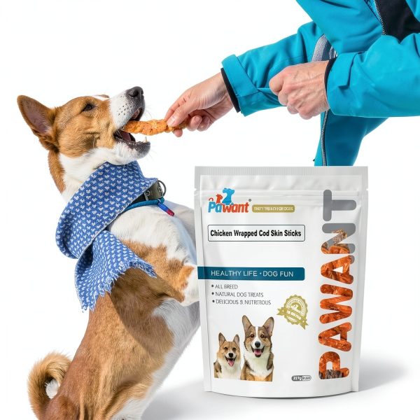 Pawant Chicken Wrapped Cod Skin Sticks Dog Dental Treats-7