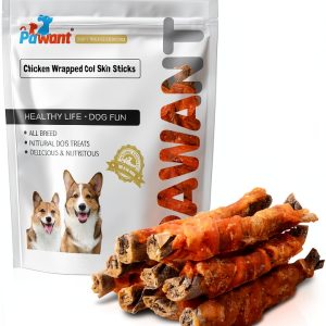 Pawant Chicken Wrapped Cod Skin Sticks Dog Dental Treats-0