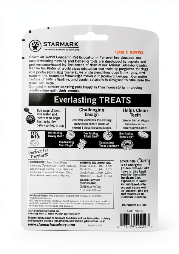 Starmark Everlasting Dental Chews Bacon Dog Treats-1