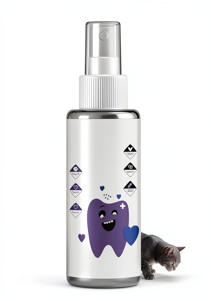 Installing Yetary Dog Dental Water Plaque Remover Natural Formula on a kitchen countertop