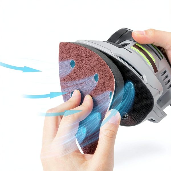Foam Sanding Pads 5 Pack 30 Sandpaper Ceoighe 6 Hole EVA Interface-2